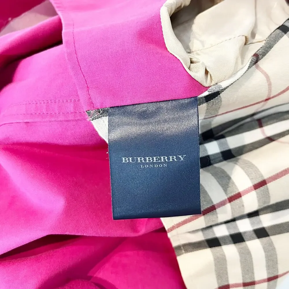 Burberry Pink Trench Coat - Picture 3 of 12